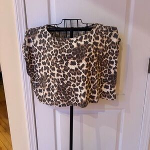 Leopard Print Crop Top for Women